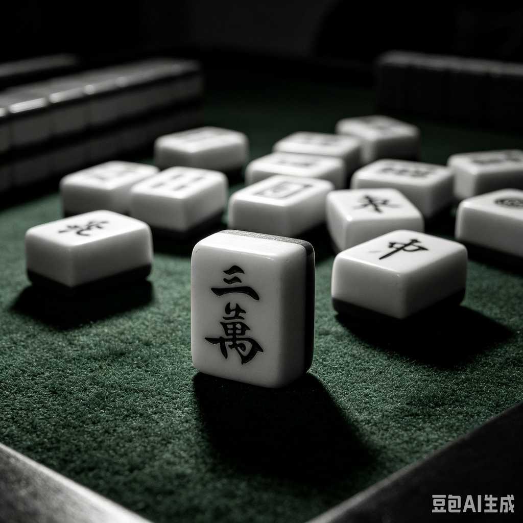 flat print mahjong set