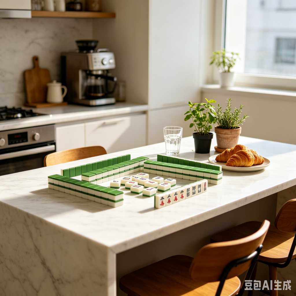 vivid color print mahjong set